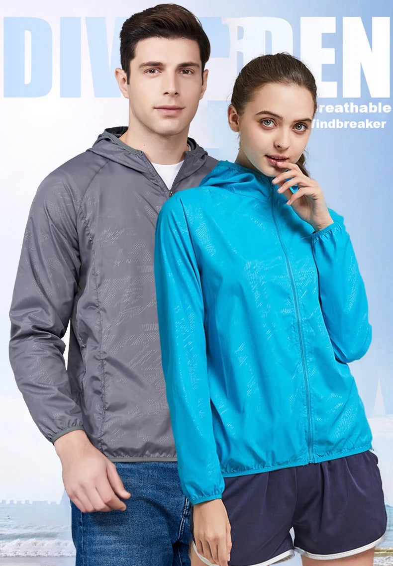 Unisex Waterproof Hiking Jacket – Quick-Dry Outdoor Windbreaker